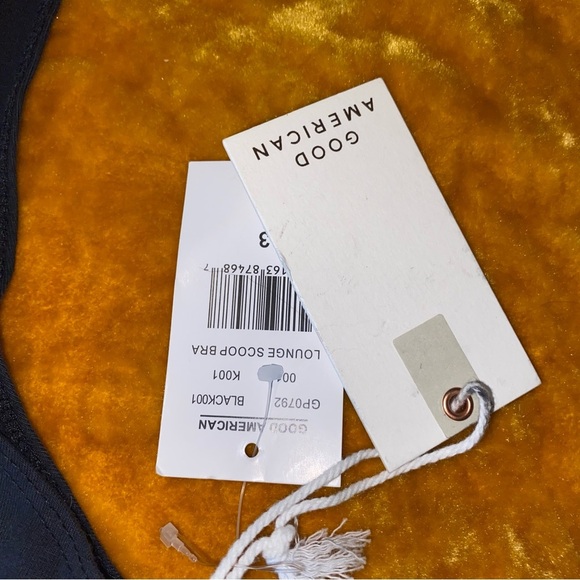 Good American Lounge Scoop Bra Black Size 3 NWT - Picture 8 of 8